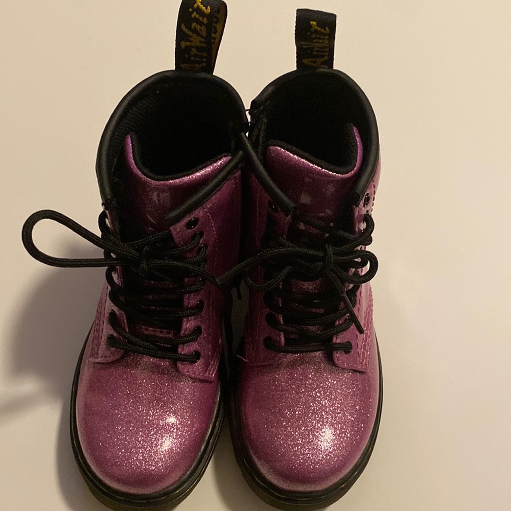 Toddler size 10 Dr Marten 1460 glitter boots